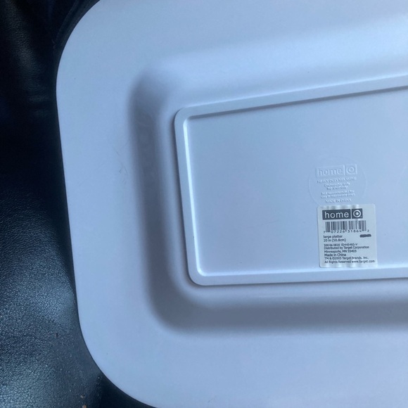 Home Turquoise Art Deco Beach Scene Heavy Duty Large Melamine Serving Platter - Picture 14 of 15